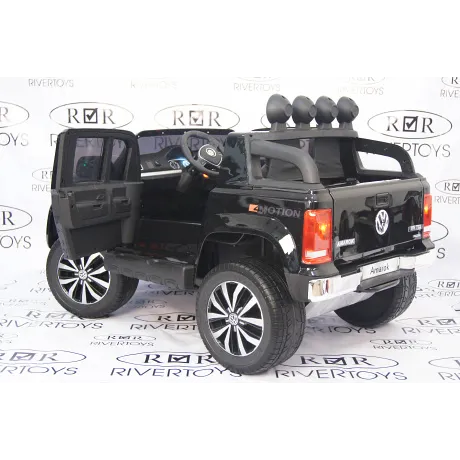 Электромобиль RiverToys VOLKSWAGEN-AMAROK-M999MM Black - Фото 13