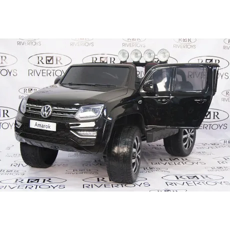 Электромобиль RiverToys VOLKSWAGEN-AMAROK-M999MM Black - Фото 8