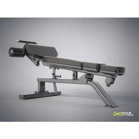 Скамья для пресса регулируемая DHZ Adjustable Decline Bench E-1037В - Фото 6