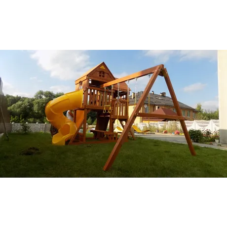 Детский игровой комплекс MoyDvor Панорама с трубой и горкой - Фото 8