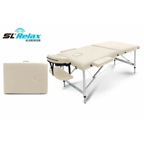 Массажный стол складной START LINE Aluminium (бежевый) - Фото 2