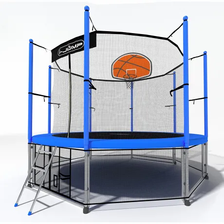 Батут i-Jump Basket 8ft blue - Фото 4