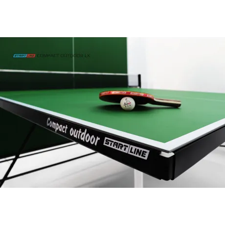 Теннисный стол Start Line Compact Outdoor-2 LX зеленый (с сеткой) - Фото 4