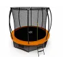 Батут Triumph Nord премиальный 305 см двухцветный серый/оранжевый с лестницей - Фото 4
