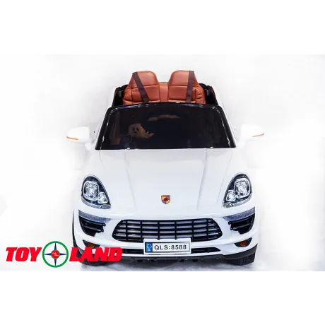 Электромобиль ToyLand Porsche Macan QLS 8588 белый - Фото 3