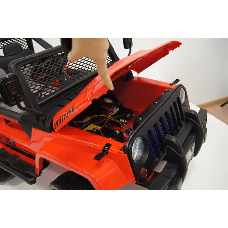 Электромобиль RiverToys JEEP T008TT (красный) - Фото 35