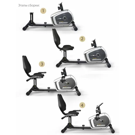 Горизонтальный велотренажер START LINE Optimal - Фото 4