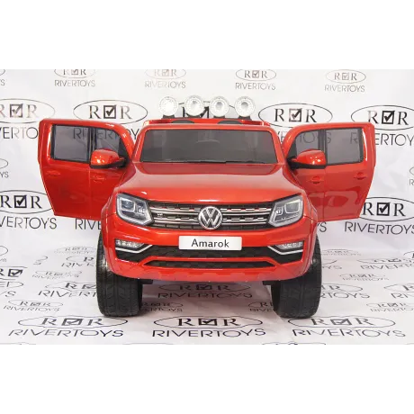 Электромобиль RiverToys VOLKSWAGEN-AMAROK-M999MM Red - Фото 8