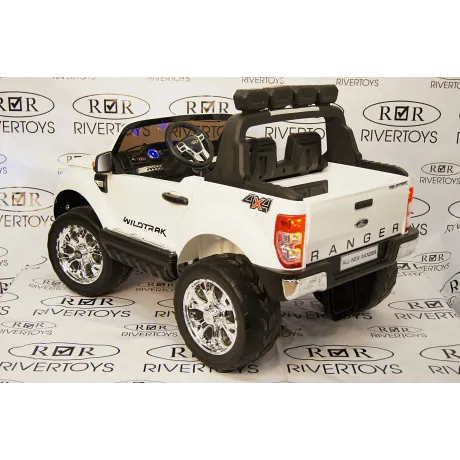 Электромобиль RiverToys NEW FORD RANGER 4WD (белый) - Фото 9
