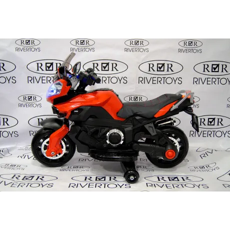 Электромотоцикл RiverToys E222KX красный - Фото 2