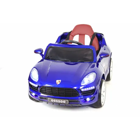 Электромобиль RiverToys Porsche Macan O005OO VIP (синий глянцевый) - Фото 3