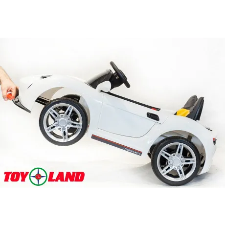 Электромобиль ToyLand Porsche Sport mini BBH 7188 белый - Фото 8