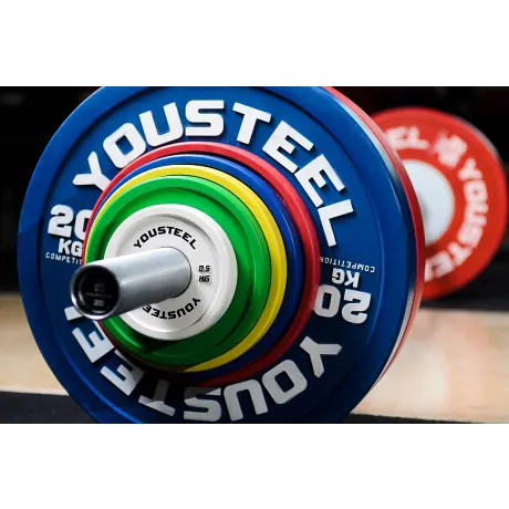Диски тренировочные малые Yousteel зеленый 1 кг - Фото 4