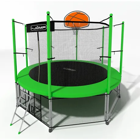 Батут i-Jump Basket 12ft green - Фото 5