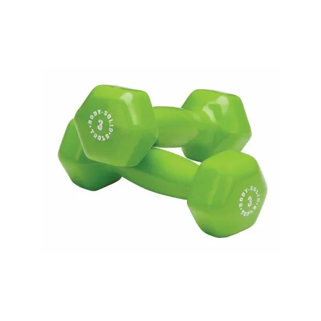 Гантель Body Solid в виниловой оболочке 1,4 кг (3lb) - Фото 2