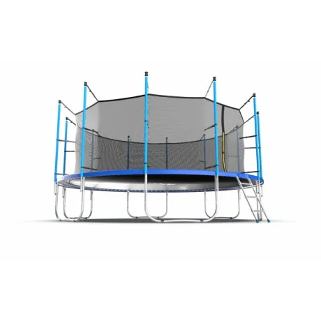 Батут с внутренней сеткой и лестницей EVO JUMP Internal 16ft (Blue) - Фото 3