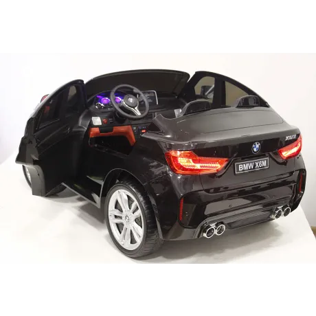 Электромобиль RiverToys BMW-X6-M-JJ2168 (черный глянцевый) - Фото 6