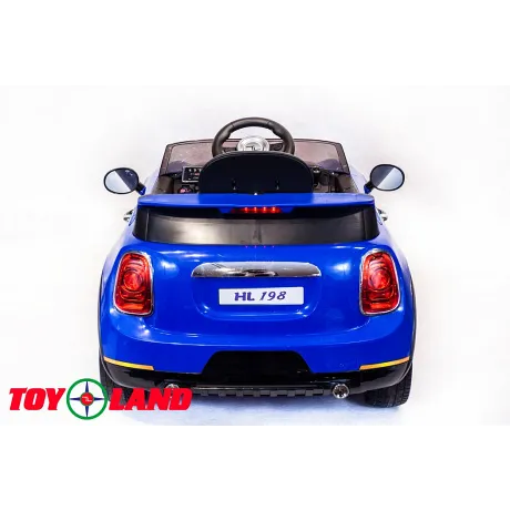 Электромобиль ToyLand Mini Cooper HL 198 синий - Фото 6