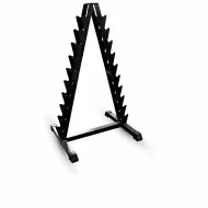 Стойка для хранения хромир. гантелей фитнес на 10 пар черная