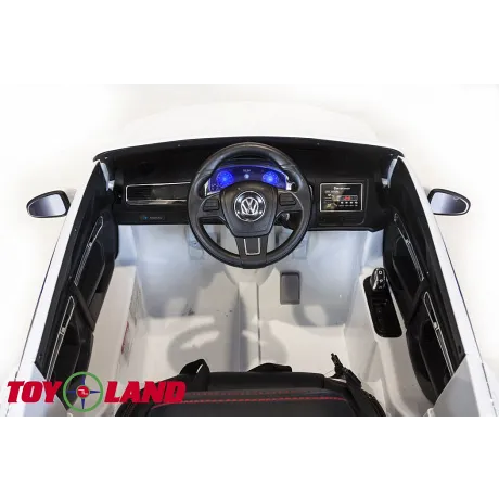 Детский электромобиль ToyLand Volkswagen Touareg белый - Фото 8
