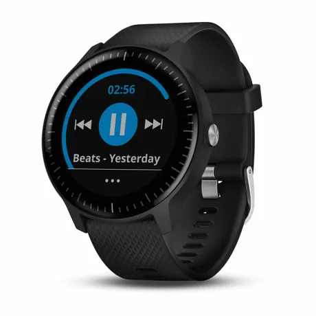 Умные часы с встроенным GPS Garmin VIVOACTIVE 3 MUSIC черные