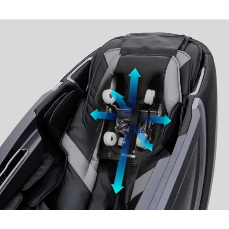 Массажное кресло Ergonova ErgoLine 4 Black Grey - Фото 9