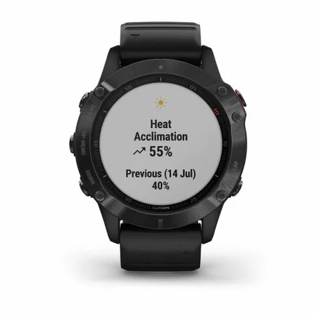 Часы Garmin FENIX 6 Pro черный с черным ремешком - Фото 5