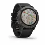 Часы Garmin FENIX 6X Sapphire серый DLC с черным ремешком - Фото 3