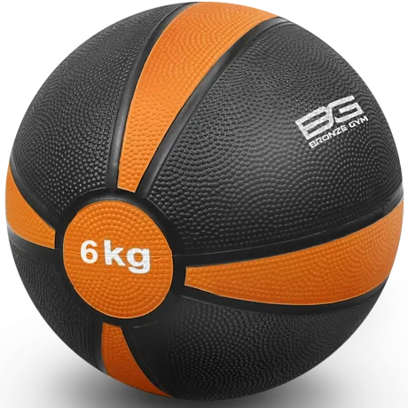 Медбол резиновый BRONZE GYM, 6 кг.