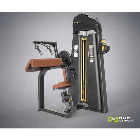 Трицепс-машина сидя. Наклонная парта DHZ Tricep Extansion Стек 105 кг E-1028В - Фото 3