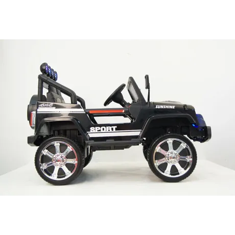 Электромобиль RiverToys JEEP T008TT (черный) - Фото 14
