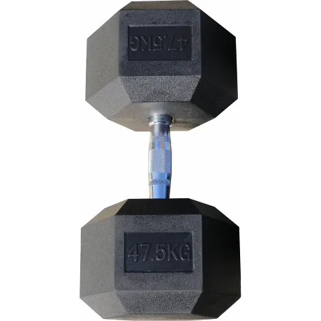 Гантель гексагональная обрезиненная ZSO, 47,5 кг - Фото 3