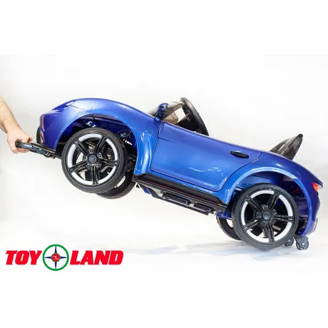 Электромобиль ToyLand Porsche Sport QLS 8988 синий (краска) - Фото 9