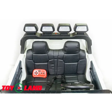Детский электромобиль ToyLand TOYOTA TUNDRA белый - Фото 4