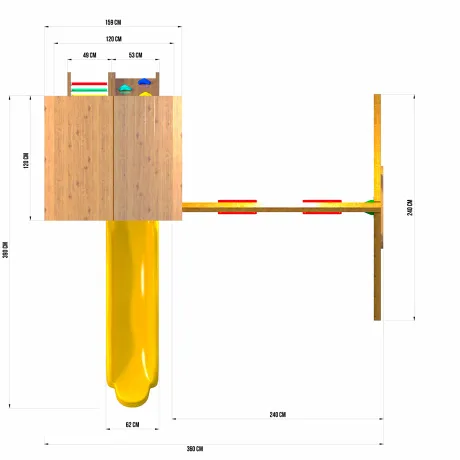 Детские городки Jungle Gym JC8 Троодос - Фото 2