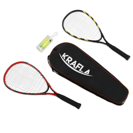 KRAFLA S-SP500 Набор для спидминтона: ракетка (2шт), волан (3шт), чехол