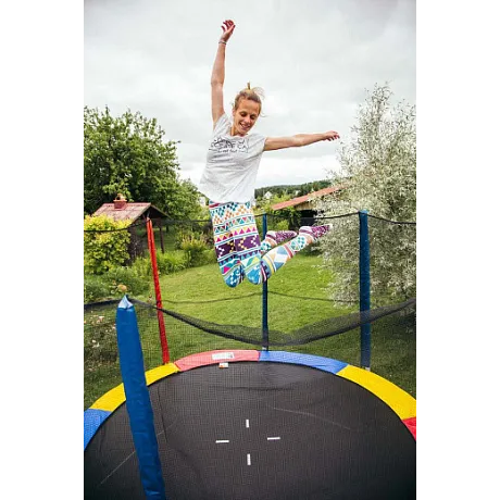 Батут Sundays Acrobat-D252 (с сеткой, разноцветный) - Фото 5