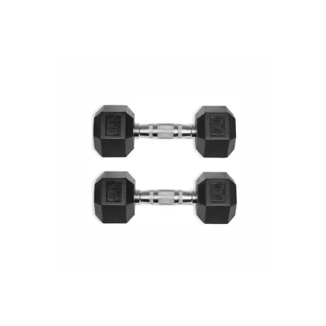 Гексагональные обрезиненные гантели. Ряд от 42,5 до 50 кг UltraGym UG1013 - Фото 3