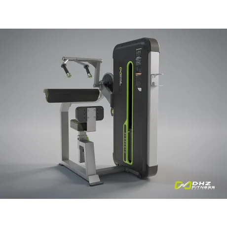 Трицепс-машина сидя. Прямая парта DHZ Seated Tricep - Flat Стек 105 кг A3027 - Фото 2
