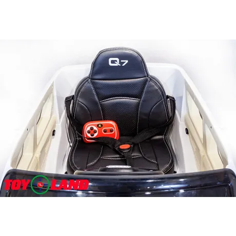 Электромобиль ToyLand Audi Q7 высокая дверь белый - Фото 9