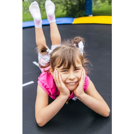 Батут Sundays Acrobat-D465 (с сеткой, разноцветный) - Фото 8