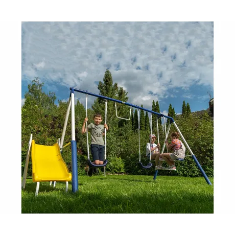 Детский комплекс DFC качели, качели-балансир, горка 74201 - Фото 12