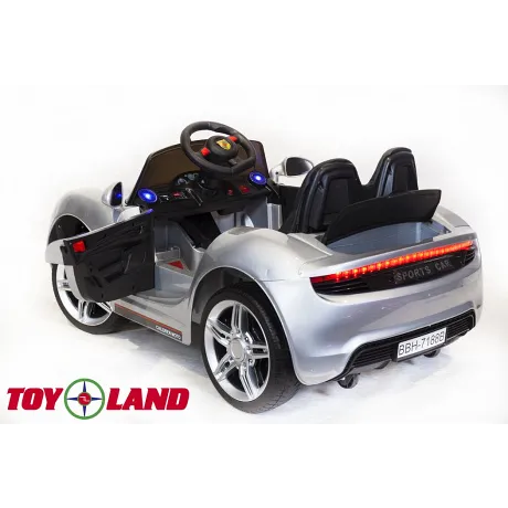 Электромобиль ToyLand Porsche Sport mini BBH 7188 серебро (краска) - Фото 5
