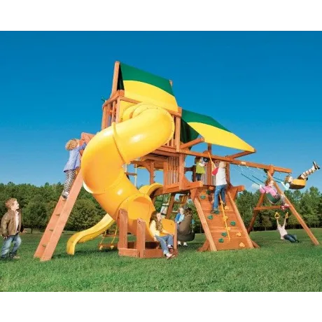 Игровая площадка Woodplay Castle Combo V с тентованной крышей