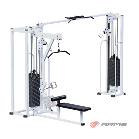 Грузоблочный тренажер Блочная станция регулируемая стек 3 х 100 кг ARMS AR094х3х100
