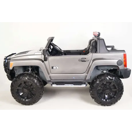 Электромобиль RiverToys HUMMER A777MP Silver - Фото 4