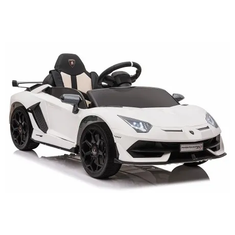 Детский электромобиль RiverToys Lamborghini Aventador SVJ (A333MP) белый