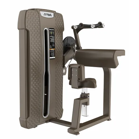 Трицепс-машина сидя. Прямая парта DHZ Seated Tricep - Flat Стек 105 кг E-4027