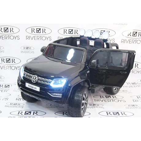Электромобиль RiverToys VOLKSWAGEN-AMAROK-M999MM Black - Фото 7