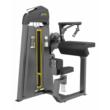 Трицепс-машина сидя. Прямая парта DHZ Seated Tricep - Flat Стек 64 кг E-3027